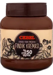 CEBEL FINDIK KREMASI %50 350 gr cam kavanoz